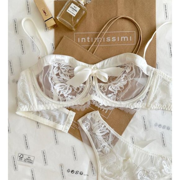Intimissimi Lingerie 2-piece Bandeau Bra(36B) and Panties (M) Set - Picture 12 of 15